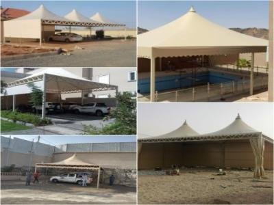 مظلات سيارات في خميس مشيط